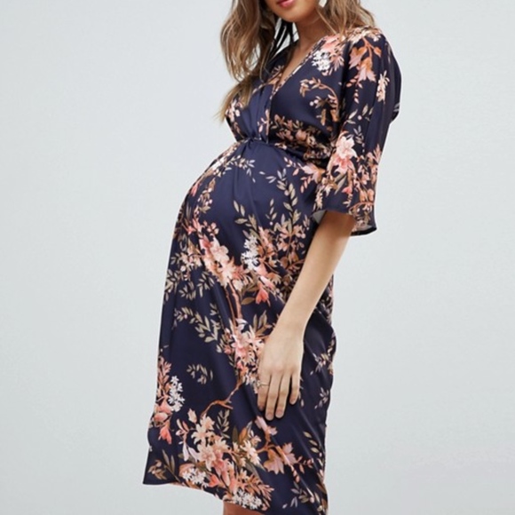 hope and ivy knot front maxi dress